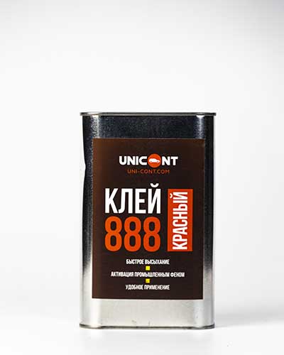 Высокопрочный однокомпонентный клей 888 красный