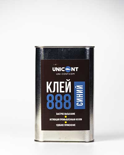 Высокопрочный однокомпонентный клей 888 синий